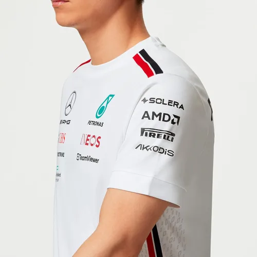 Vista 7 de Mercedes AMG Petronas Camiseta del equipo de Fórmula Uno - 2023, Blanco