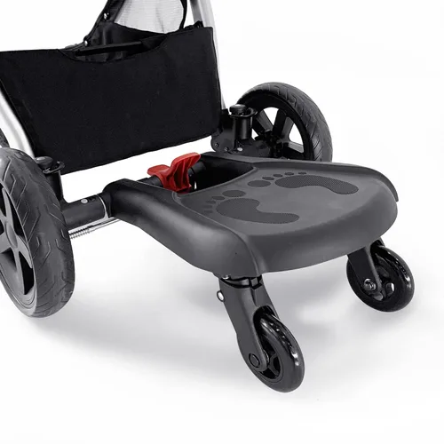Vista 3 de Mompush Rider Board para cochecitos Ultimate 2 y Ultimate 3 Conducción suave en las ruedas, superficie antideslizante, soporta hasta 44 libras