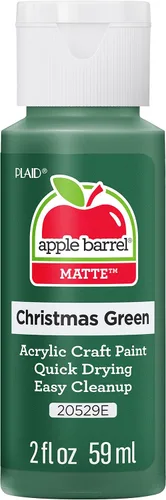 Vista 22 de Apple Barrel 20529 Pintura acrílica, 2 onzas, verde Navidad, paquete de 2