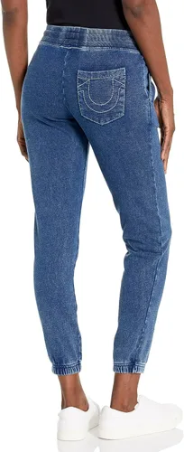 Vista 2 de True Religion Pantalón deportivo Indigo Big T de tiro medio para mujer