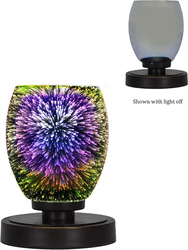 Vista 16 de Luna - Lámpara de mesa con 1 luz en granito oscuro (51-DG-300)