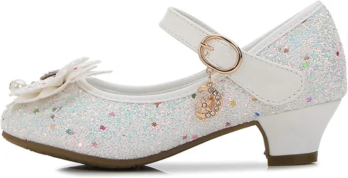 Vista 3 de Cadidi Dinos Zapatos de vestir para niñas, zapatos de fiesta de boda, zapatos de tacón Mary Jane Princesa (bebéniño pequeñoniño grande)