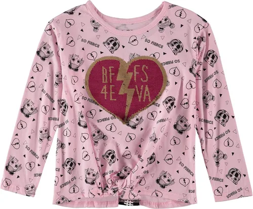 Vista 2 de L.O.L. Surprise! Conjunto de camiseta y leggings de manga larga con cuello redondo para niñas