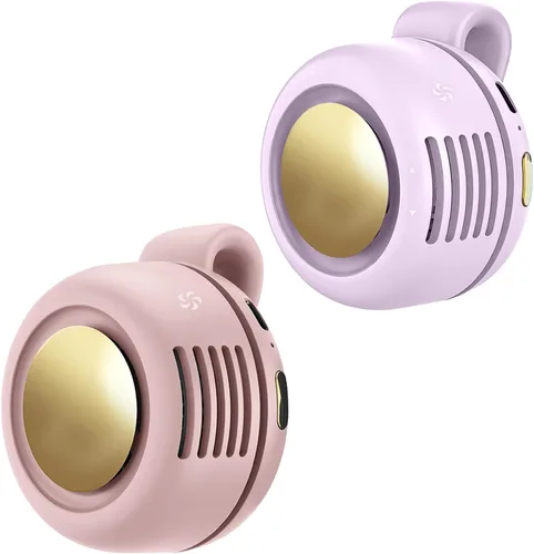 Vista 25 de Ventilador portátil con clip, ventilador personal mini ventilador Paquete de 1 (A-naranja)
