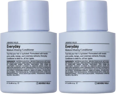 Vista 9 de J Beverly Hills Blue Everyday - Acondicionador hidratante con queratina para hidratación, 3 onzas