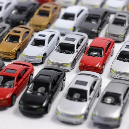 Vista 6 de 10pcs HO Escala Modelo Vehículo Coche 1:87 Arquitectura Modelo Tren