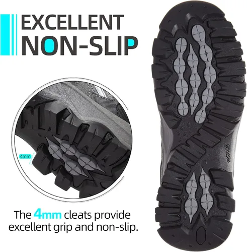 Vista 3 de CAMELSPORTS Zapatos de senderismo para hombre con parte superior baja, zapatos de senderismo para hombre, soporte de tobillo transpirable