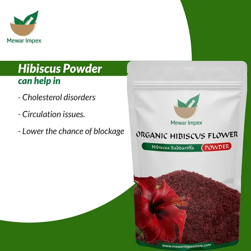 Vista 2 de Polvo de hibisco 100% orgánico (3.53 oz) Gudhal para paquete facial y cabello opaco y cuero cabelludo seco, promueve el crecimiento del cabello