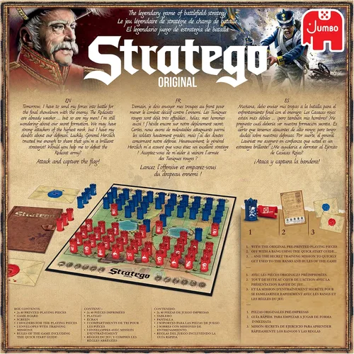 Vista 3 de Jumbo, Stratego - Juego de mesa original de estrategia, 2 jugadores, mayores de 8 años