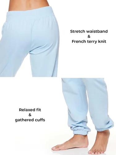 Vista 4 de U.S. Polo Assn. Pantalones deportivos para mujer Pantalones deportivos de rizo francés para mujer con bolsillos Bonitos joggers para mujer