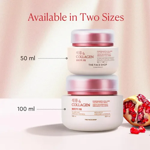 Vista 7 de The Face Shop Crema de ojos con levantamiento de volumen de granada y colágeno Crema revitalizante profunda para elasticidad, firmeza y densidad