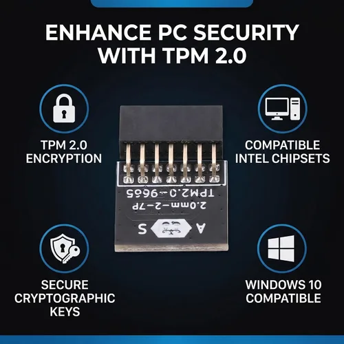 Vista 4 de TPM 2.0 módulo LPC 14pin tarjeta remota tarjeta de cifrado de seguridad para componentes electrónicos