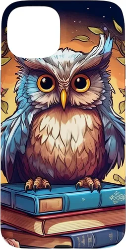 Vista 9 de Funda para bibliotecario para iPhone 16 Owl Book Lover