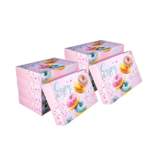 Vista 12 de Southern Champion Tray 12123 Caja de donas impresa para panadería, deliciosa impresa, productos horneados, fiestas, cumpleaños, celebraciones