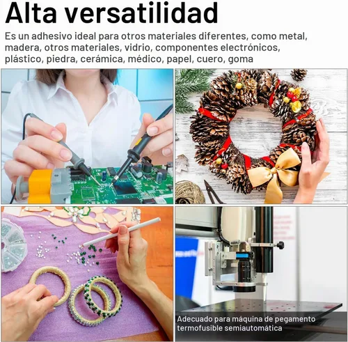 Vista 7 de Maitys Pegamento para encoladora de cantos termofusible de 3.53 oz para máquina de bandas de borde, gránulos de pegamento caliente, cuentas