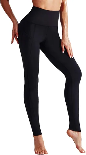 Vista 2 de NELEUS Leggings de entrenamiento para correr de cintura alta para yoga con bolsillos