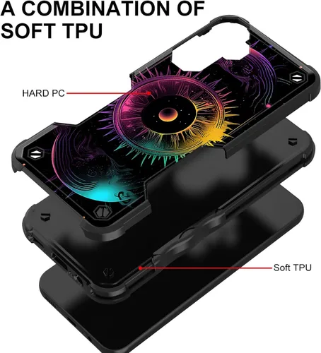 Vista 371 de Funda para Galaxy A14 5G, [Doble Capa][Protección contra Caídas de Grado Militar de 10 Pies] [Antideslizante] Funda Resistente a Prueba de Golpes