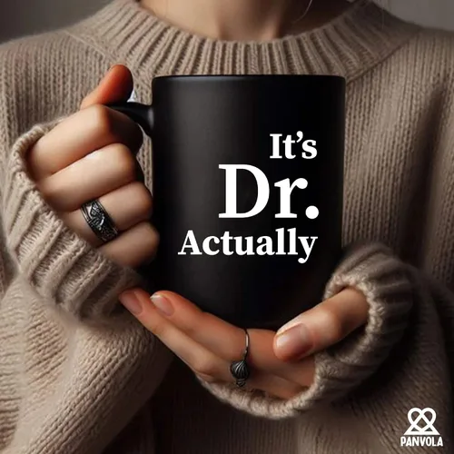 Vista 4 de Taza de cerámica con texto en inglés "It's Dr Actually Doctorate", regalo de graduación para estudiantes de doctorado, doctorado, nuevo médico, taza