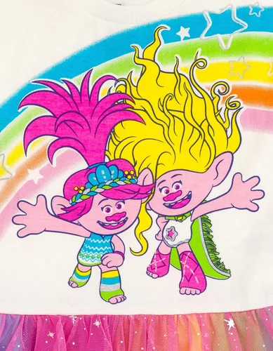 Vista 4 de DreamWorks Trolls Poppy - Vestido para niñas pequeñas a niños pequeños