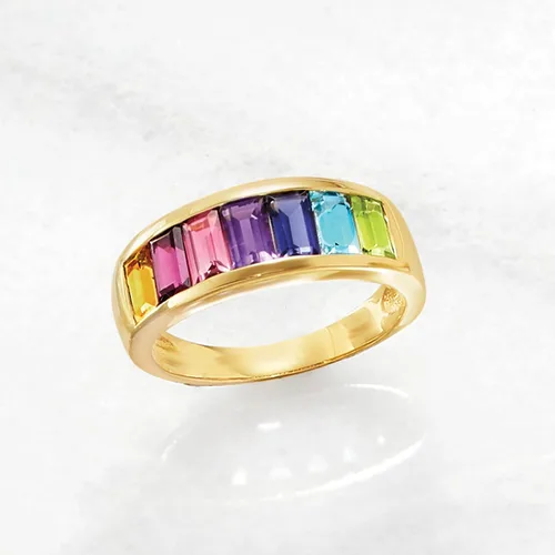 Vista 5 de Ross-Simons 2.20 ct. t.w. Multi-Gemstone Ring in 14kt Yellow Gold