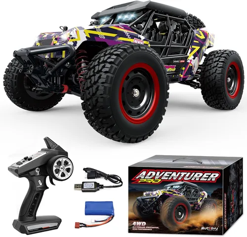 Vista 8 de Auto RC rápido sin escobillas 1/12 para adultos, 4WD eléctrico todoterreno RC Monster Truck, 60KM/H de alta velocidad RC coche con Hobbywing ESC