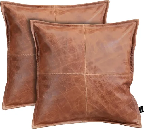Vista 53 de Funda de almohada de piel de cordero – Funda de cojín decorativa para sofá – Fundas para sala de estar y dormitorio, 22 x 22 pulgadas – Paquete de 2