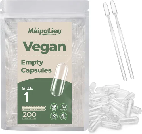Vista 8 de HPMC - Cápsulas vacías de tamaño 1-100 cápsulas de píldoras vacías – Celulosa a base de plantas Vegetariana, Halal, sin OMG para suplemento