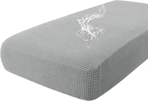 Vista 153 de Fundas impermeables para sofá seccional, fundas de cojín antideslizantes para sofá Ajuste seccional en forma de L, tela jacquard elástica, parte