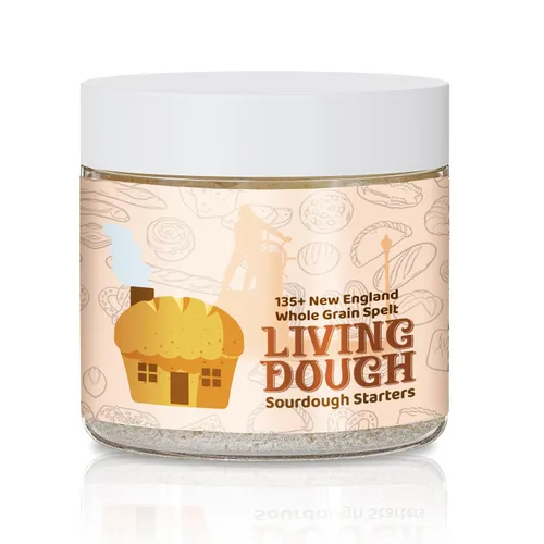 Vista 15 de Living Dough - Cultura de Masa Madre Amistosa Amish de 55 Años - Masa Madre Dulce y Orgánica para Hornear - Para Pan Artesanal, Masa para Pizza