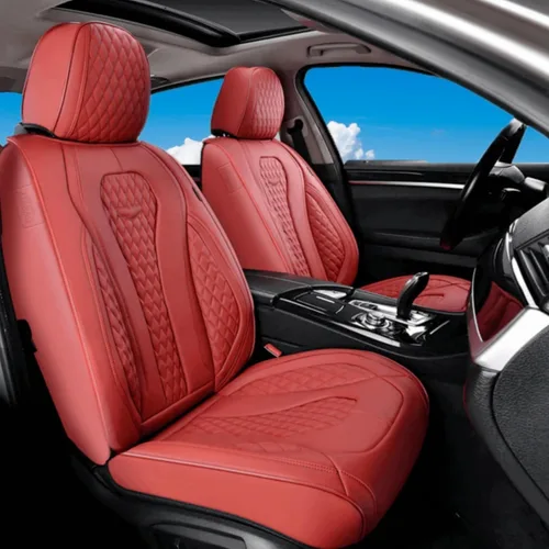 Vista 27 de Coverado Fundas de asiento de automóvil, fundas de asiento delantero, funda de asiento de coche beige, fundas impermeables para asiento