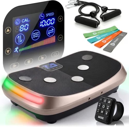 Vista 8 de Lifepro Rumblex 4D Vibration Plate Exercise Machine with 7 Training Modes Negro