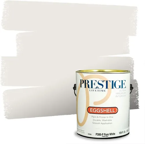Vista 13 de PRESTIGE Paints - Pintura interior e imprimación en uno, 1 galón, cáscara de huevo, pimienta envejecida
