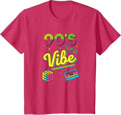 Vista 51 de 90s Nostalgia Retro Apparel - 90'S Vibe Retro T-Shirt Negro