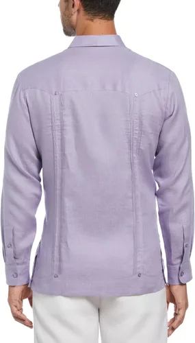 Vista 2 de Cubavera Men's 100% Linen Four-Pocket Long Sleeve Button Down Guayabera Shirt (Size Small - 5X Big & Tall)