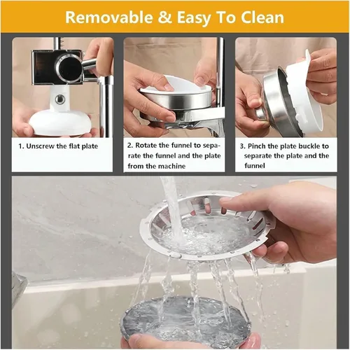 Vista 7 de Cast Iron Orange Juice Squeezer, Hand Press Citrus Juicer Extractor, Easy Juice Extraction for Commercial Use