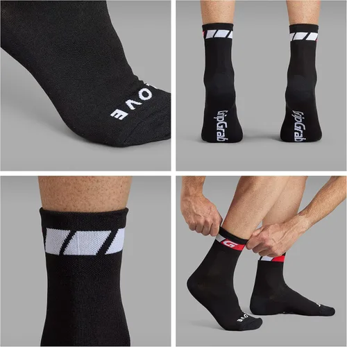 Vista 3 de GripGrab Calcetines clásicos de ciclismo de verano de corte regular único y multipack calcetines de bicicleta Coolmax Spinning Calcetines