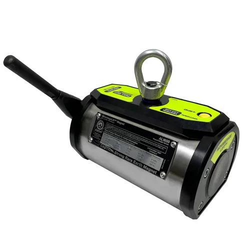 Vista 2 de Imán AL1200 AdvantageLift de Mag-Mate, elevación magnética permanente con encendido/apagado, imán de tierras raras, previene la liberación