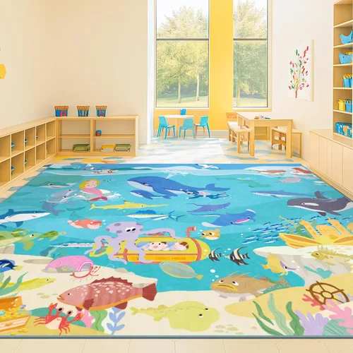 Vista 13 de Alfombra preescolar del alfabeto de 3 x 5 para niños pequeños, alfombra de juego ABC suave para el aprendizaje del bebé, alfombra educativa