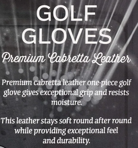 Vista 7 de Kirkland Signature - Guantes de golf de cuero Cabretta premium, talla M (4 unidades)