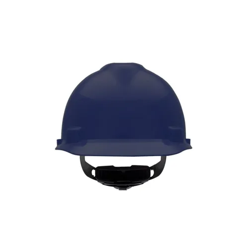 Vista 25 de MSA 495851 V-Gard - Casco de seguridad, con suspensión de trinquete Fas-Trac III, carcasa de polietileno, protección anti-impacto superior, correas