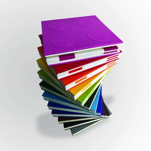 Vista 7 de LEGO - Cuaderno de bloqueo de papelería con bolígrafo de gel, color verde Cuadrado, 6 pulgadas x 6 pulgadas, forrado
