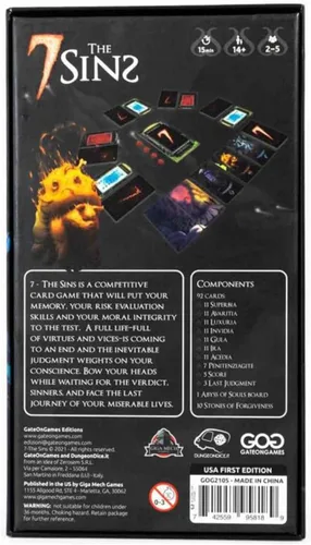 Vista 2 de Giga Mech Games 7, The Sins: A Competitive Card Game for 2-5 Players That Put Memory, Risk Evaluation Skills and Moral Integrity to The Test