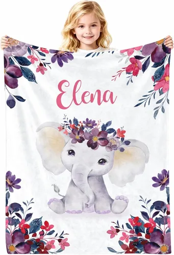 Vista 21 de Manta de bebé personalizada con nombre, cobijas de franela suaves y personalizadas con diseño de animales para recién nacidos, niños y niñas