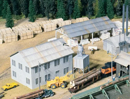Vista 3 de Walthers, Inc. Kit de molino y cobertizo de planificación, 6 X 8 X 5-3/4" 15 X 20 X 5.6 in