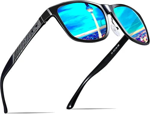 Vista 17 de ATTCL Polarized Sunglasses Men Al-Mg Metal Ultralight UV400 for Driving Verde/Gris (Army Green-Grey)