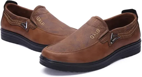 Vista 6 de Veslexth Mocasines para hombre, zapatos casuales para exteriores, transpirables, cómodos, ligeros, para adultos, para conducir, viajar, caminar