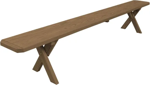 Vista 65 de Furniture Barn USA Pine - Banco cruzado de 2 pies, color negro