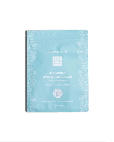 Vista 11 de Máscara facial Lace Your Face de compresión, como se ve en el programa Shark Tank, algodón biodegradable reutilizable, cuidado de la piel, Péptidos