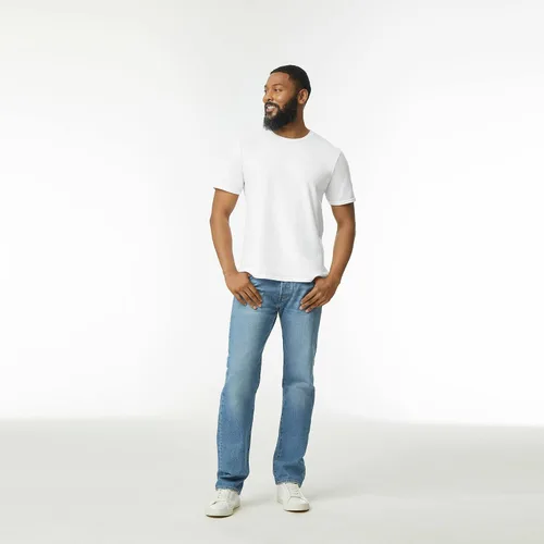 Vista 6 de Gildan Camiseta de algodón suave para hombres, estilo G64000, paquete múltiple