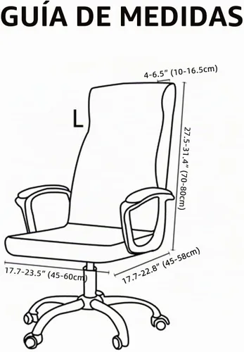 Vista 6 de Funda elástica para silla de oficina con cremallera, funda impresa para silla de computadora para silla con reposabrazos, universal, extraíble, de 1